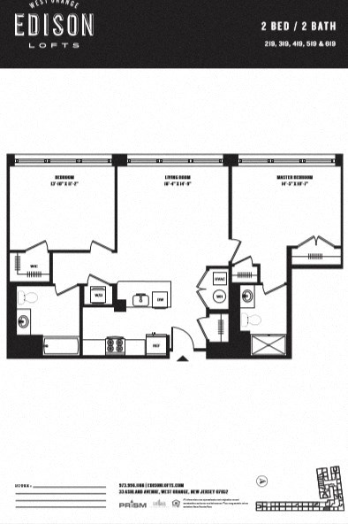 a floor plan of the edison lofts